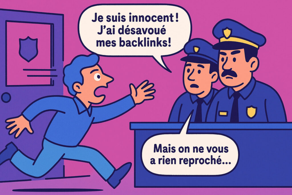 illusration du fichier de desaveu de Google