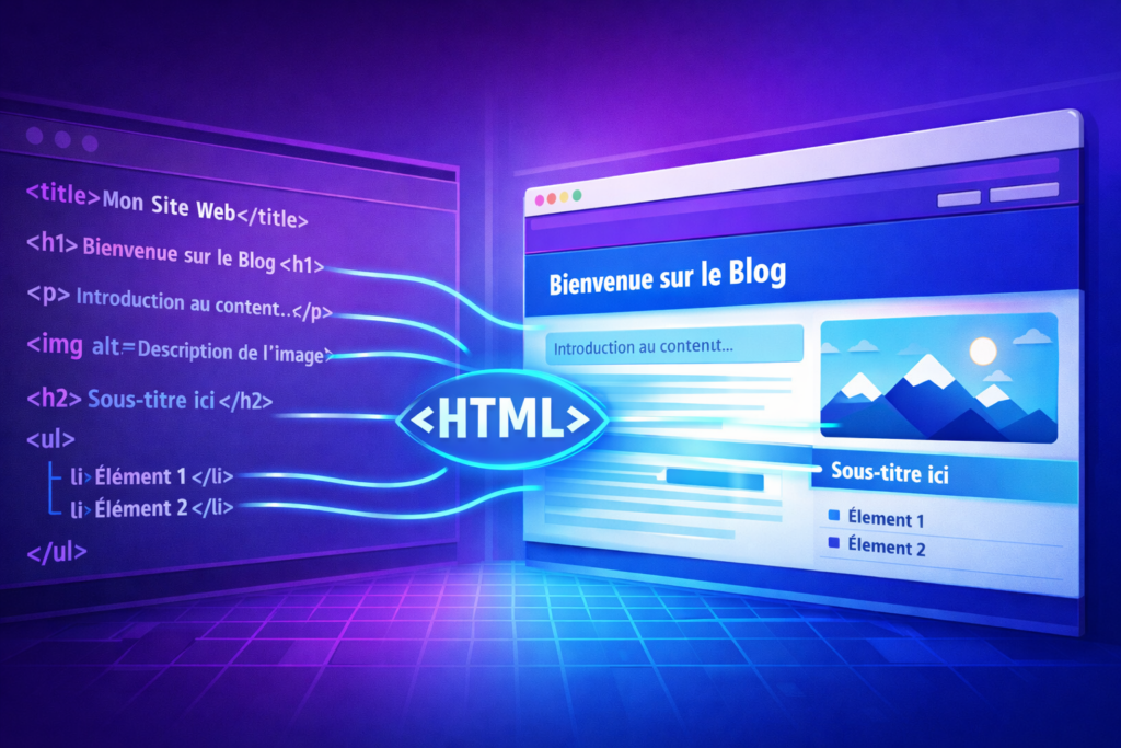 Le “squelette” HTML d’une page web